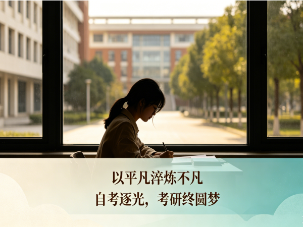 以平凡淬炼不凡——优秀学子胡雯婧：自考逐光，考研终圆梦